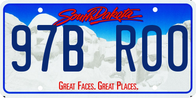 SD license plate 97BR00