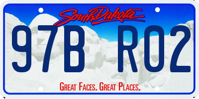 SD license plate 97BR02