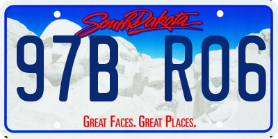 SD license plate 97BR06
