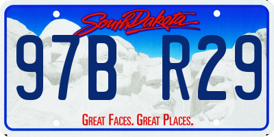 SD license plate 97BR29
