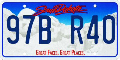 SD license plate 97BR40