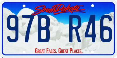 SD license plate 97BR46