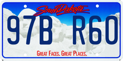 SD license plate 97BR60