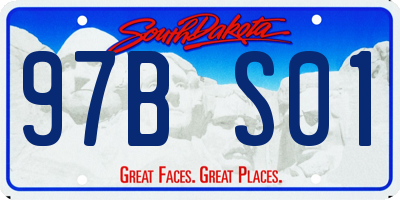 SD license plate 97BS01