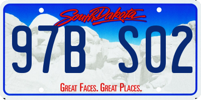 SD license plate 97BS02
