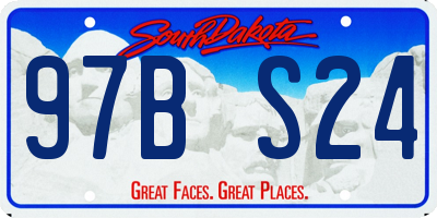 SD license plate 97BS24