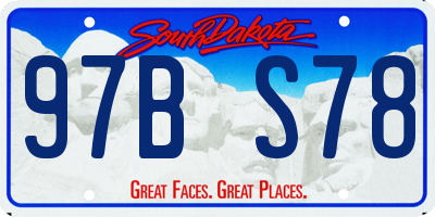 SD license plate 97BS78