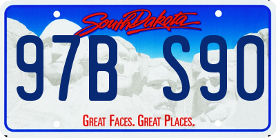 SD license plate 97BS90