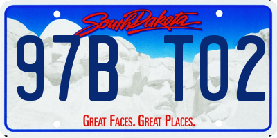 SD license plate 97BT02
