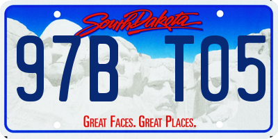 SD license plate 97BT05