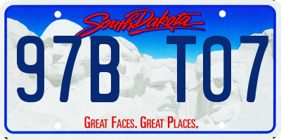 SD license plate 97BT07