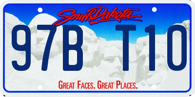 SD license plate 97BT10