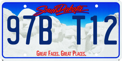 SD license plate 97BT12