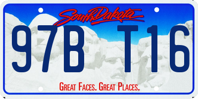 SD license plate 97BT16