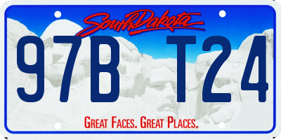 SD license plate 97BT24