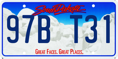 SD license plate 97BT31