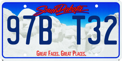 SD license plate 97BT32