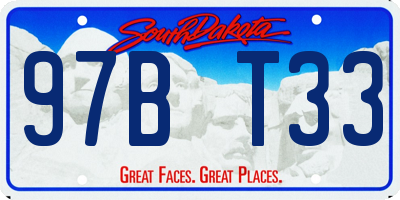 SD license plate 97BT33