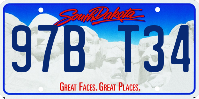 SD license plate 97BT34