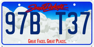 SD license plate 97BT37
