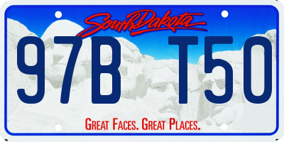 SD license plate 97BT50