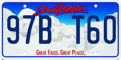 SD license plate 97BT60