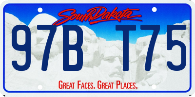 SD license plate 97BT75