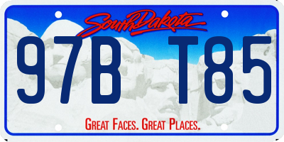 SD license plate 97BT85