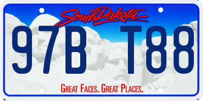 SD license plate 97BT88