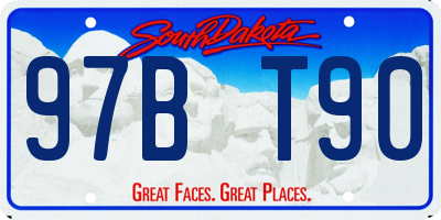 SD license plate 97BT90