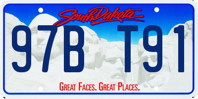 SD license plate 97BT91