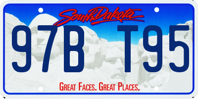 SD license plate 97BT95