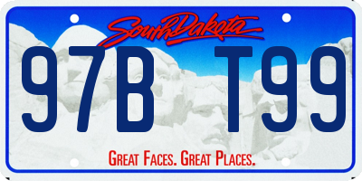 SD license plate 97BT99