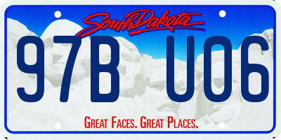 SD license plate 97BU06