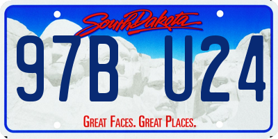 SD license plate 97BU24
