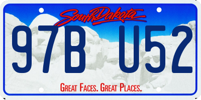 SD license plate 97BU52