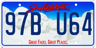 SD license plate 97BU64