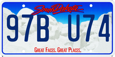 SD license plate 97BU74