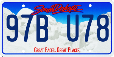 SD license plate 97BU78