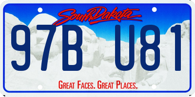 SD license plate 97BU81