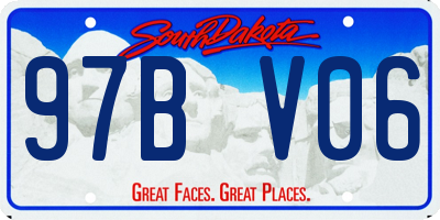 SD license plate 97BV06