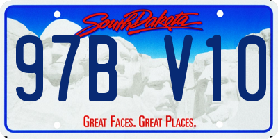 SD license plate 97BV10