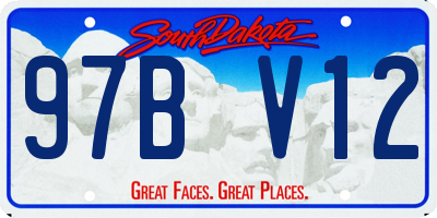 SD license plate 97BV12