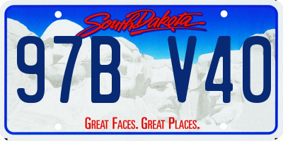 SD license plate 97BV40