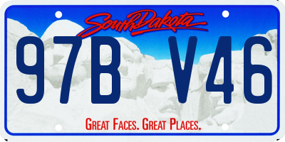 SD license plate 97BV46
