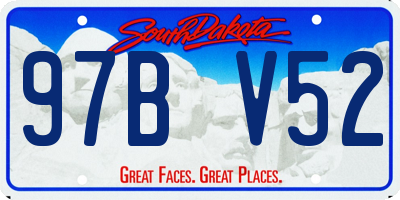 SD license plate 97BV52