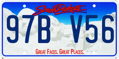 SD license plate 97BV56