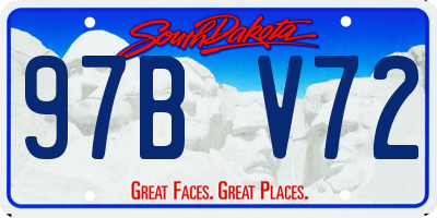SD license plate 97BV72