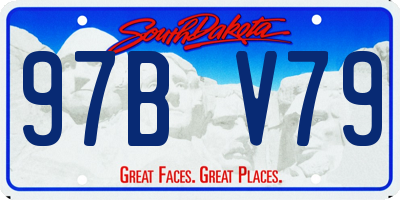 SD license plate 97BV79