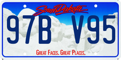 SD license plate 97BV95
